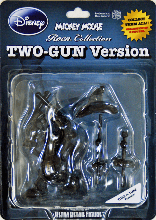 Medicom UDF-99 Ultra Detail Figure Mickey Mouse Two Gun (Roen TOne on TOne Ver) (4530956150994)