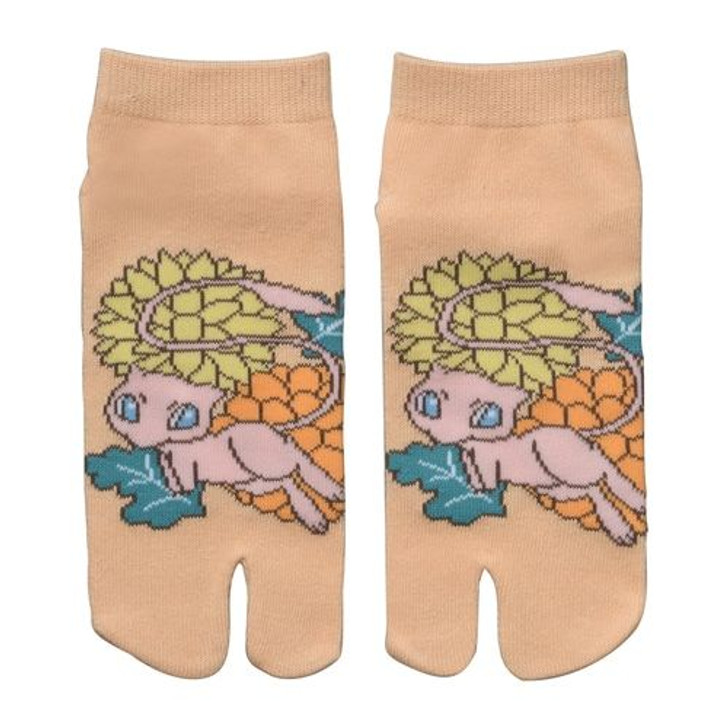 Pokemon Tabi Socks Mew and Flowers (23-25cm)