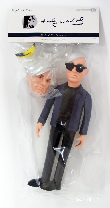 Medicom VCD-233 This is ANDY Andy Warhol Navy Version Vinyl Figure (4530956212333)
