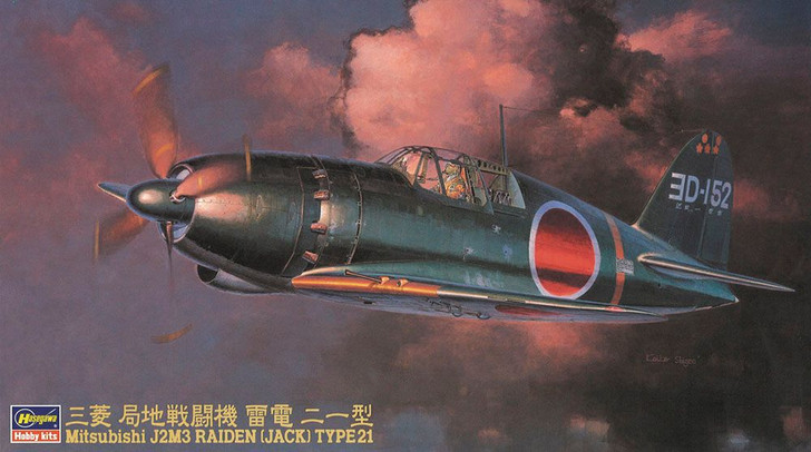 Hasegawa 1/48 Mitsubishi J2M3 Raiden (Jack) Type 21 Plastic Model