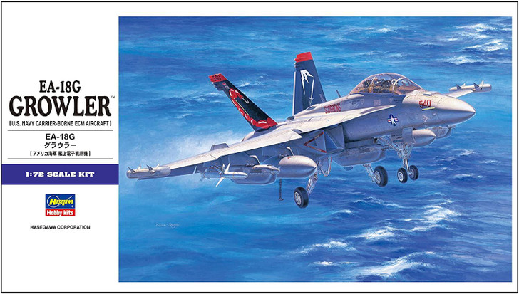 Hasegawa 1/72 EA-18G Growler (U.S. Navy Carrier- Borne ECM Aircraft) Plastic Model