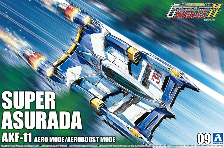 Aoshima Cyber Formula 1/24 Super Asurada AKF-11 Aero Mode /Aero Boost Mode  Plastic Model