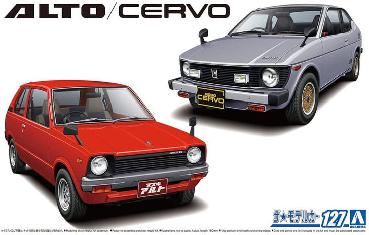 Aoshima The Model Car 1/20 SUZUKI SS30V Alto/SS20 Cervo '79 Plastic Model