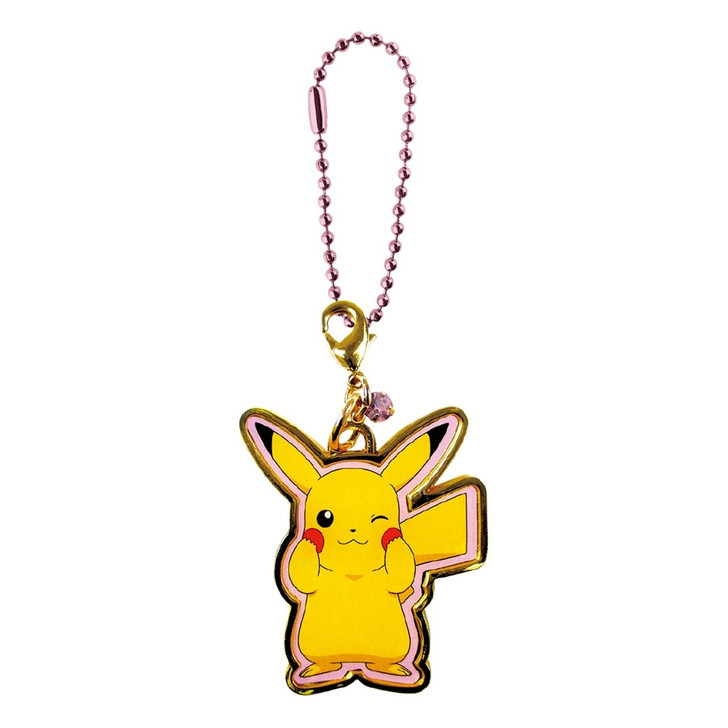 T's Factory Pokemon Birthstone Color Key Chain October/Tourmaline Pikachu