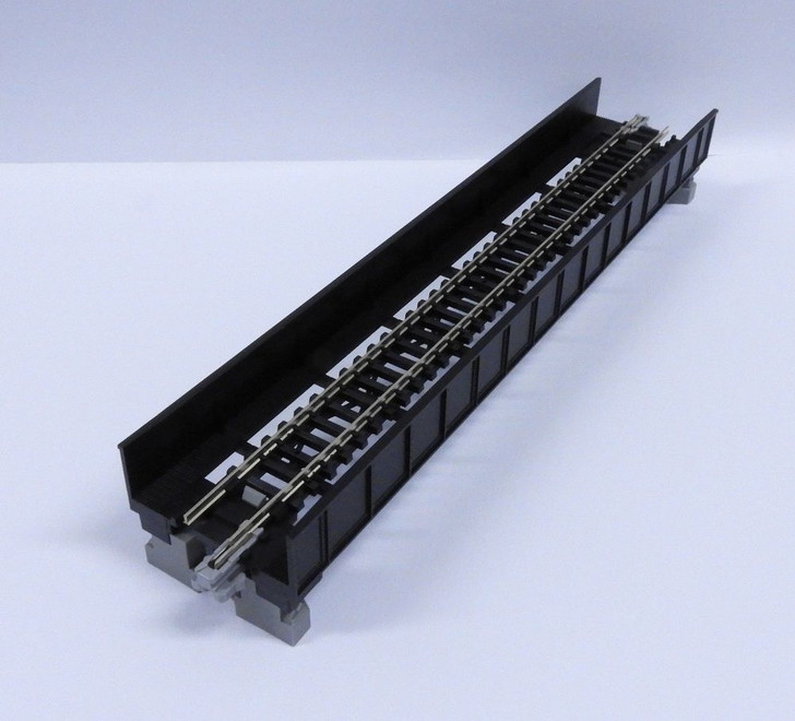 Kato 20-454 186mm(7 5/16') Single Girder Bridge S186T (N scale) (Black)