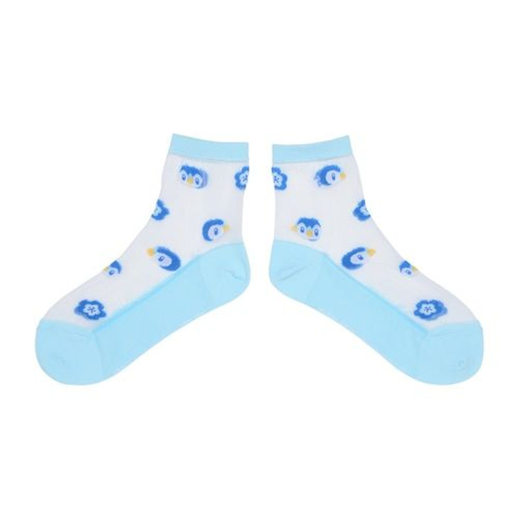 Pokemon Center Middle Socks See-through Piplup (23-24cm)