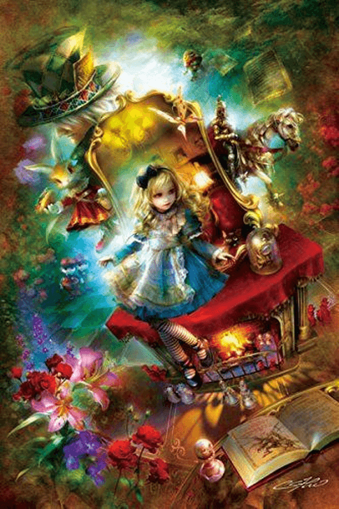 APPLEOne Jigsaw Puzzle 1000-763 Alice In Wonderland (1000 Pieces)