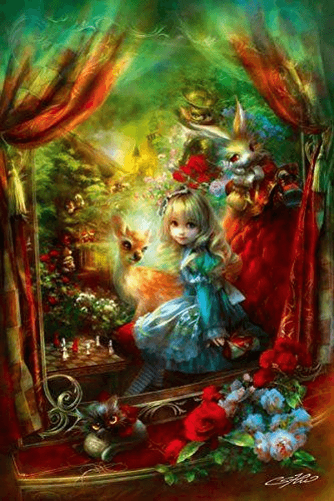 APPLEOne Jigsaw Puzzle 1000-770 Alice In Wonderland (1000 Pieces)