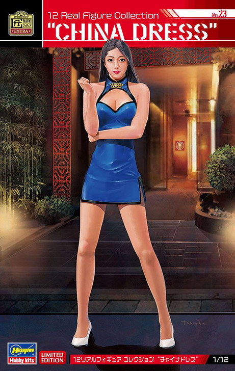 Hasegawa 1/12 Real Figure Collection No.23 China Dress Resin Figure Kit