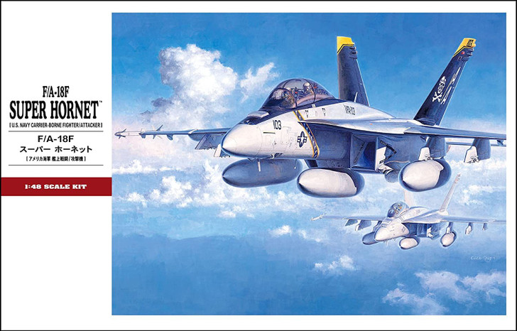 Hasegawa 1/48 F/A-18F Super Hornet (U.S. Navy Carrier-Borne Fighter/Attacker) Plastic Model