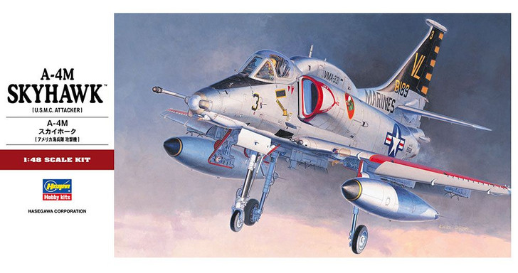 Hasegawa 1/48 A-4M Skyhawk (U.S.M.C. Attacker) Plastic Model