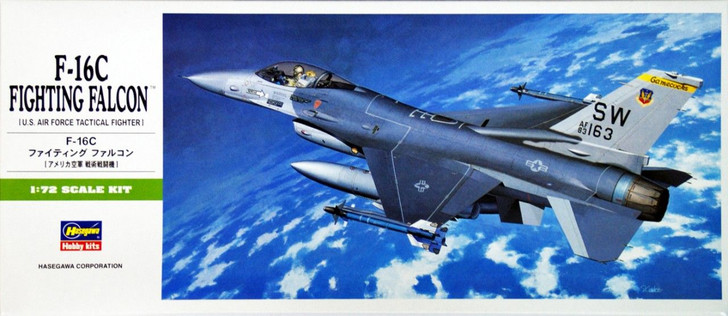 Hasegawa 1/72 F-16C Fighting Falcon (U.S. Air Force Tactical Fighter) Plastic Model