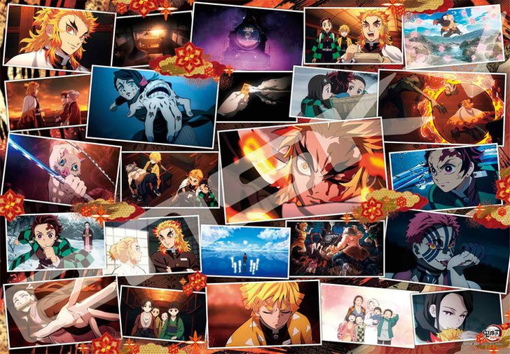 Ensky 1000T-333 Jigsaw Puzzle Demon Slayer: Kimetsu no Yaiba Mugen Train Collage (1000 Pieces)