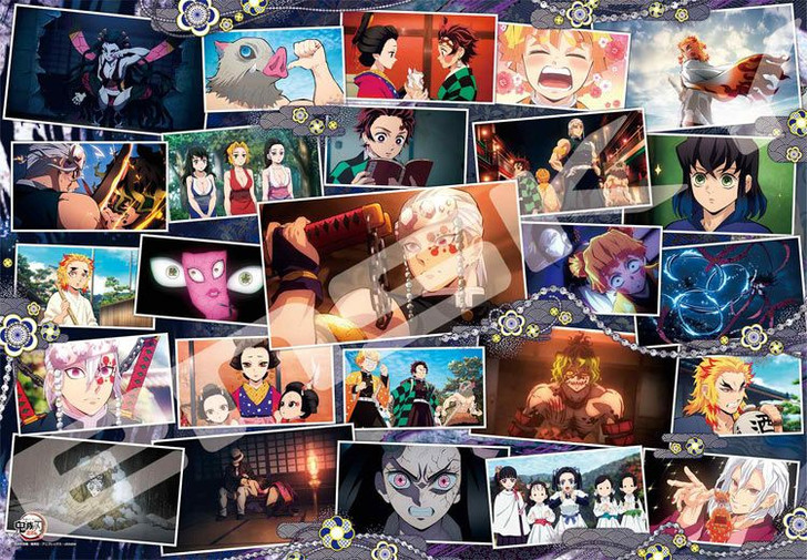 Ensky 1000T-334 Jigsaw Puzzle Demon Slayer: Kimetsu no Yaiba Collage (1000 Pieces)