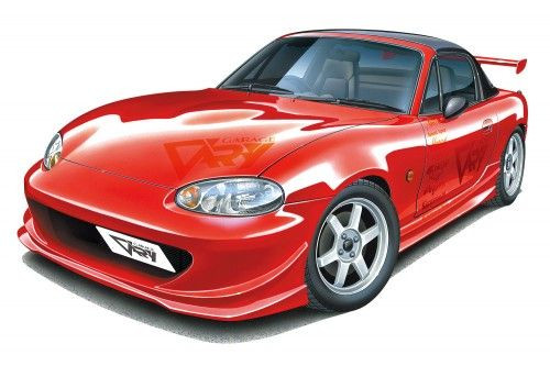 Aoshima The Tuned Car 1/24 Garage Belly NB8C Roadster '99 (Mazda) Plastic Model