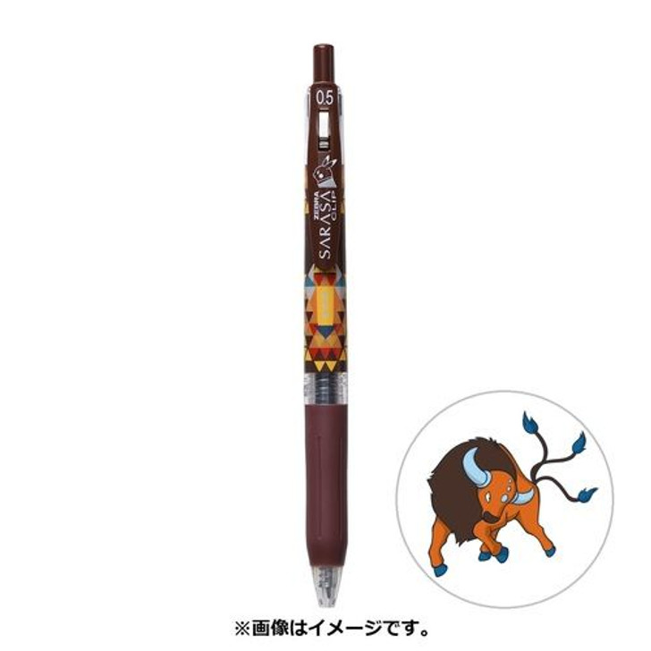 Pokemon Center Original Smooth Writing Pen Pokemon Shirts Tauros Pattern