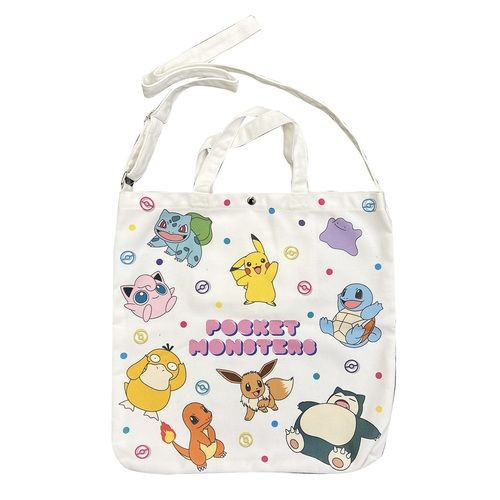 Pokemon Center Original Pokemon Friends 2WAY White Tote Bag