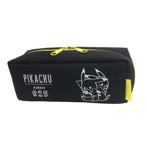Pokemon Center Original PACO-TRAY Pen Case Large Capacity Pikachu number025 Black