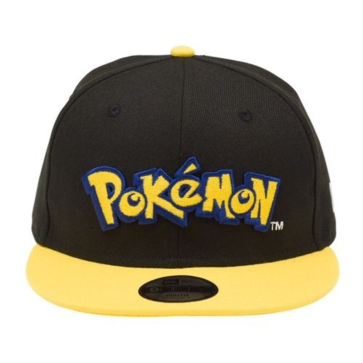 Pokemon Center Original NEW ERA Youth 9FIFTY Cap Pokemon Logo Yellow