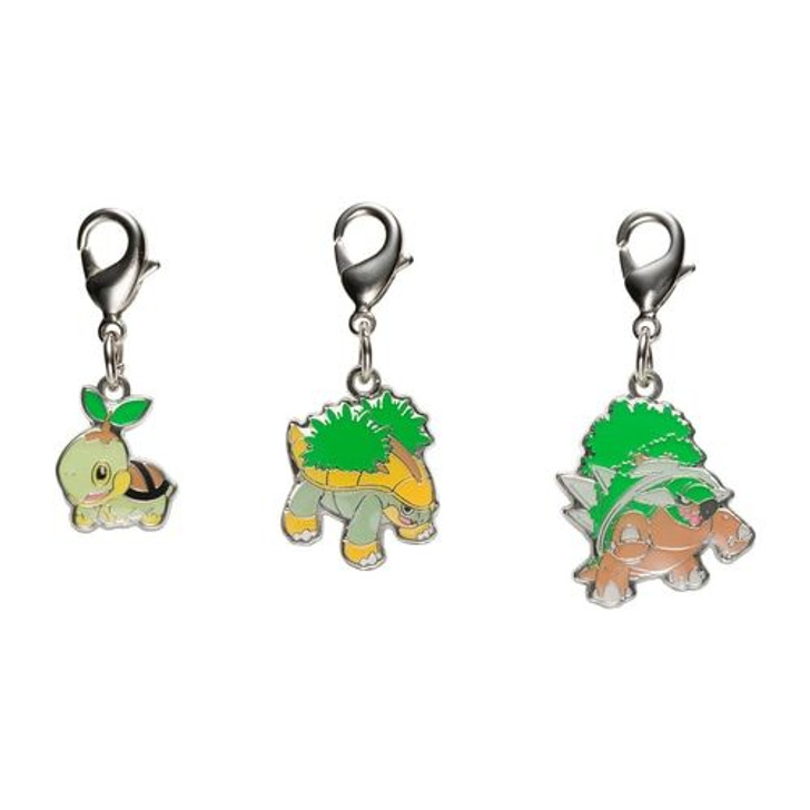 Pokemon Center Original Metal Keychain Series -  Turtwig 387-388-389