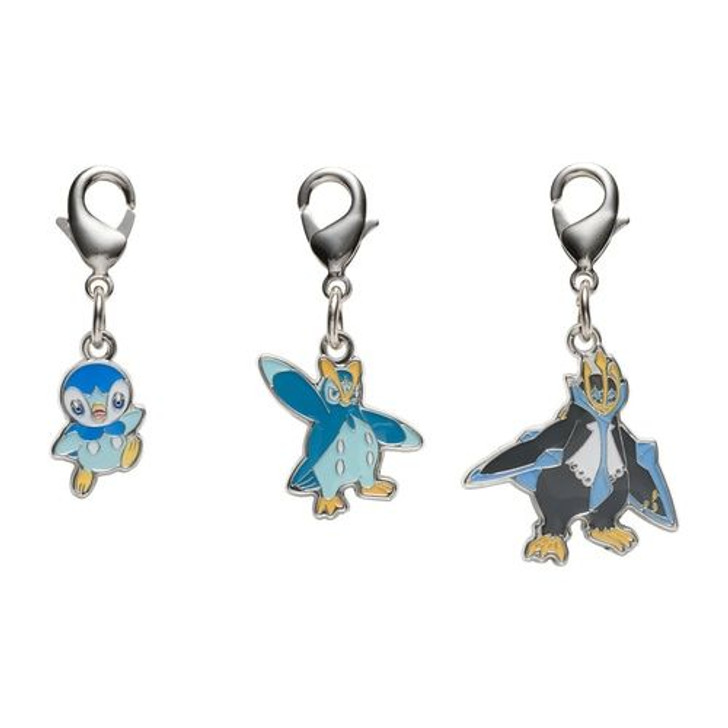 Pokemon Center Original Metal Keychain Series -  Piplup 393-394-395