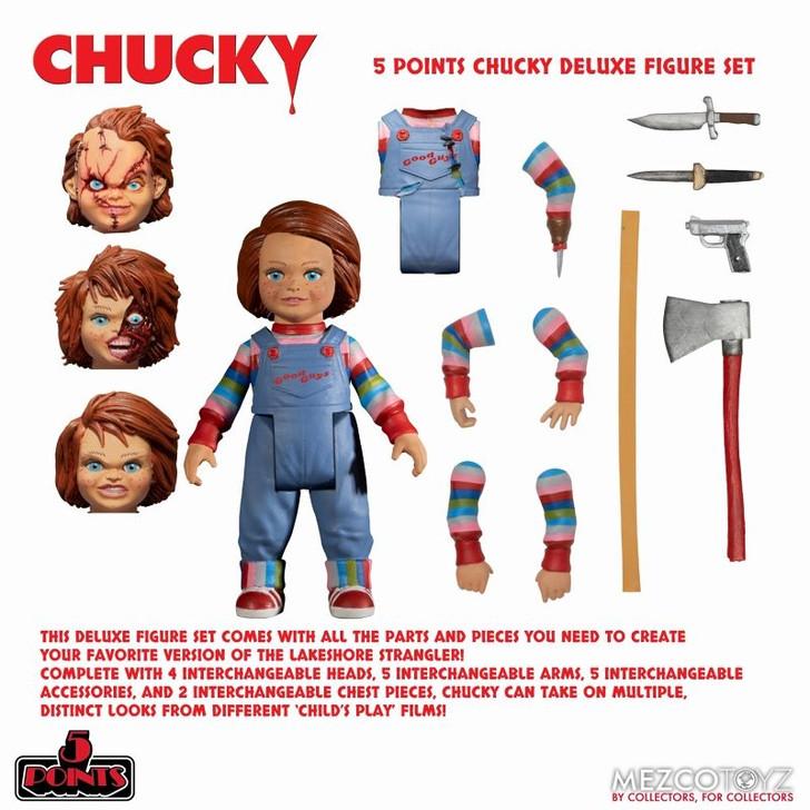 MAMEGYORAI 5 Point Chucky Action Figure Deluxe Set (Child's Play)