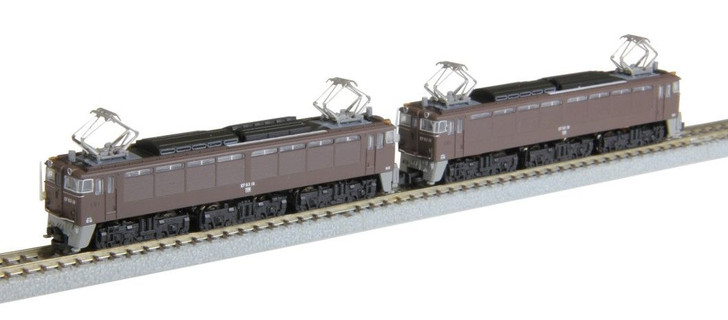 Rokuhan T038-2 Electric Locomotive Type EF63 2nd Edition Brown 2 Cars Set (Z scale)