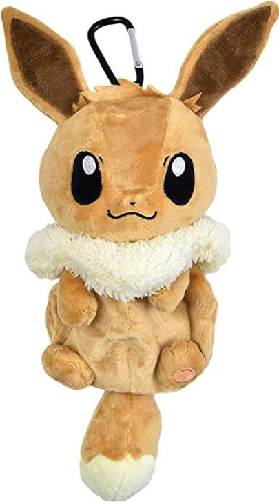 Pokemon Center Plush Pouch with Carabiner Eevee