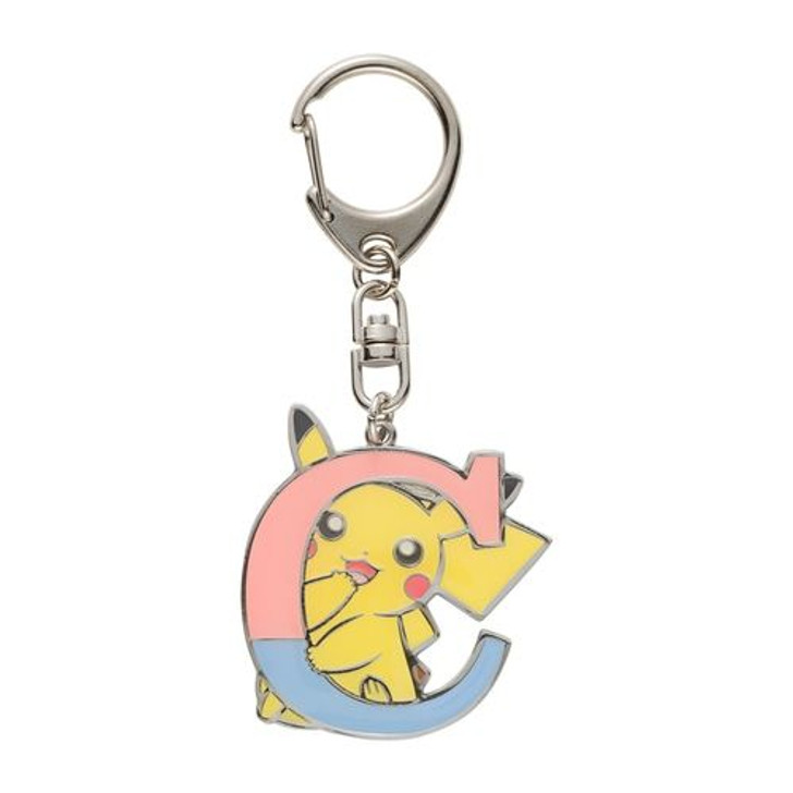 Pokemon Center Original English Alphabet Keychain Pikachu C