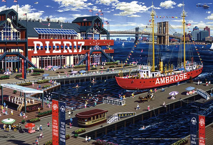 Yanoman 13-14 Jigsaw Puzzle Alexander Chen South Street Seaport (1000 S-Pieces)