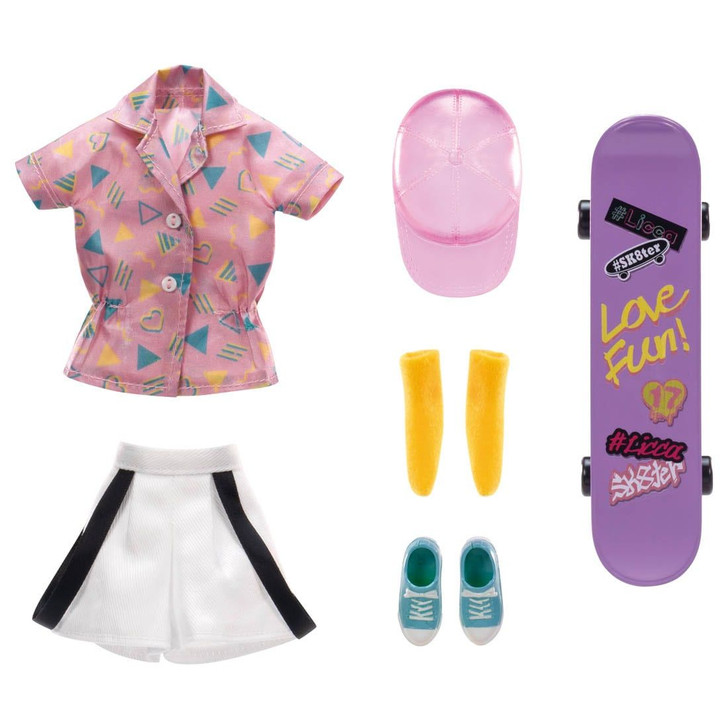 Takara Tomy Licca Doll #Licca #Skateboard Streetwear Outfit