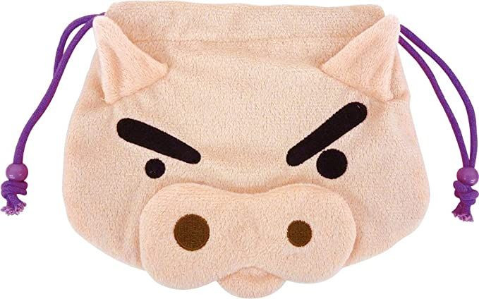 T's Factory Crayon Shin-chan Plush Drawstring Poach Buriburizaemon