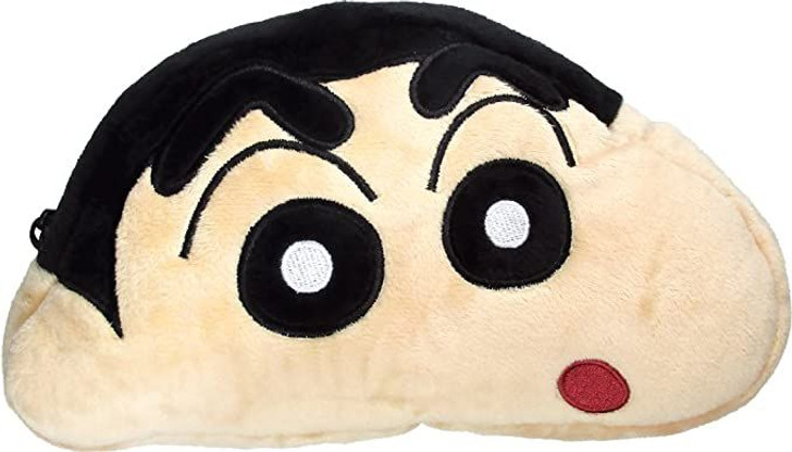 T's Factory Crayon Shin-chan Plush Face Pencil Case Shin-chan