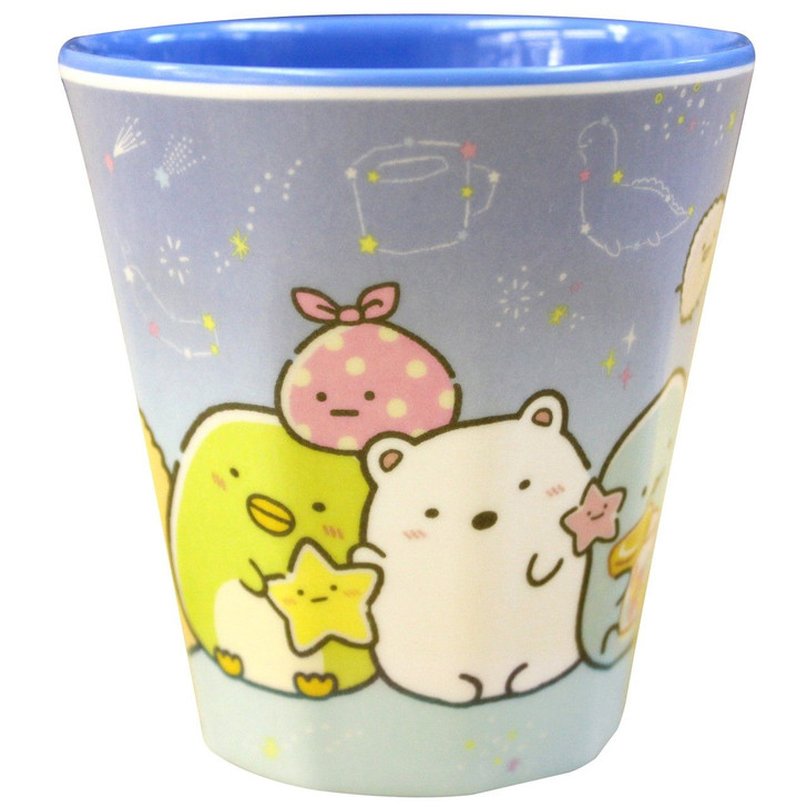 T's Factory Sumikko Gurashi Melamine Cup A Walk in Starry Sky Blue