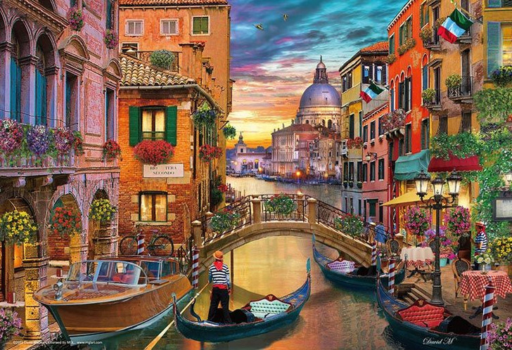 Beverly 500S-002 Jigsaw Puzzle David McLean Venice at Dusk (500 S-Pieces)