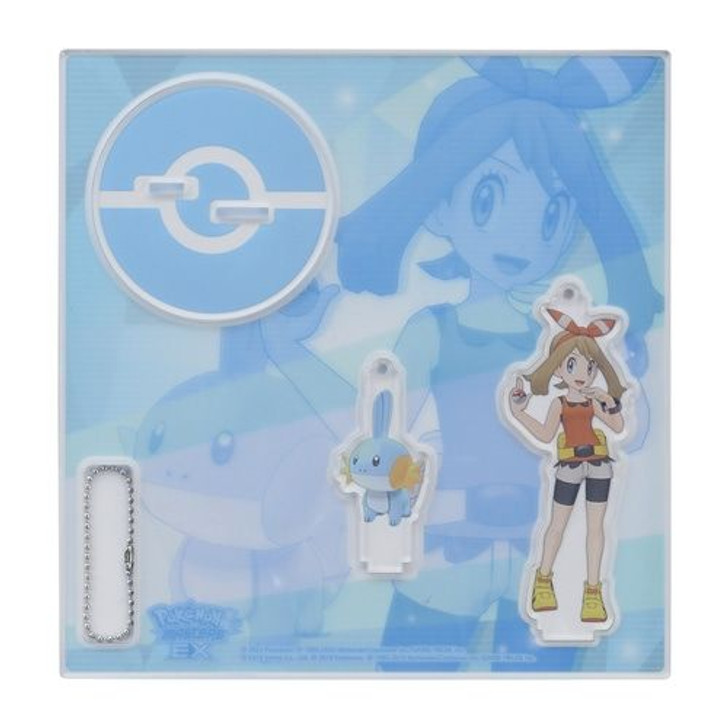 Pokemon Center Original Acrylic Stand Key Chain TRAINERS Salon!! - Mudkip