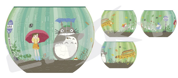 Ensky 3D Jigsaw Puzzle AT8-02 My Neighbor Totoro Ghibli World (84 Pieces) (4970381190682)