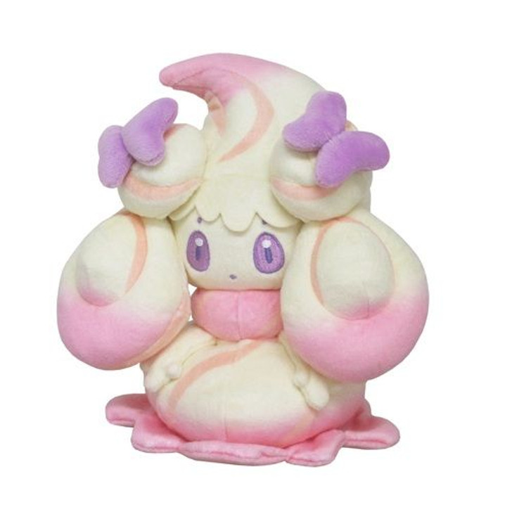 Pokemon All Star Collection Vol.16 Plush Doll Alcremie Ruby Swirl Ribbon Decorations  (S)