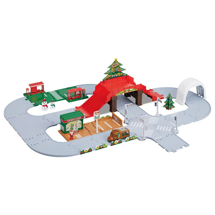 【クリスマス用・84台】TOMICA まとめ売り（おまけ付き） Tomica World Tomica Town Christmas DX Set (Santa Claus w/ Reindeer