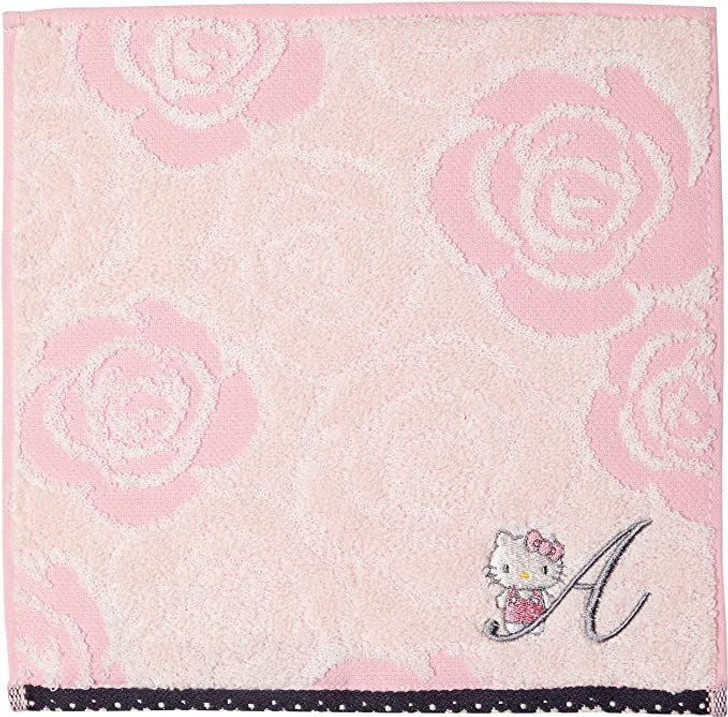 Marushin Hello Kitty Mini Towel - Initial Rose Kitty (A)