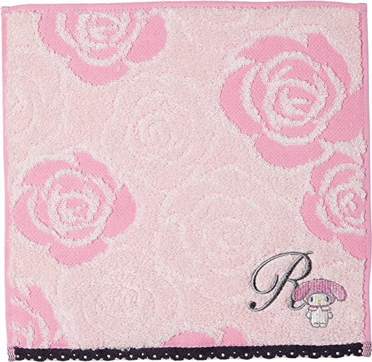 Marushin My Melody Mini Towel  - Initial Rose My Melody (R)