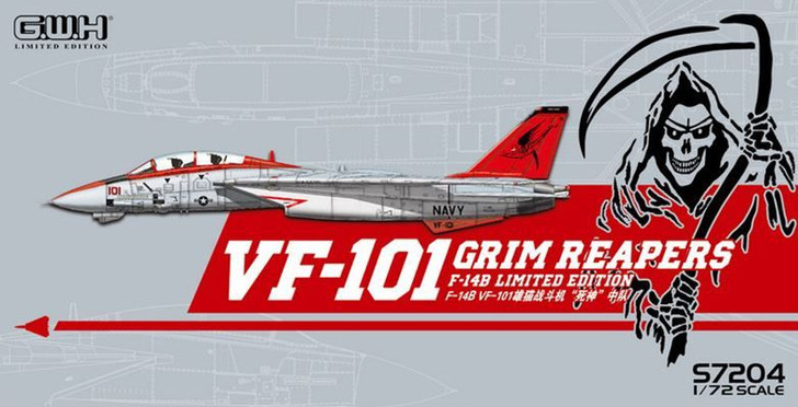 Great Wall Hobby 1/72 F-14B VF-101 GRIM REAPERS Plastic Model