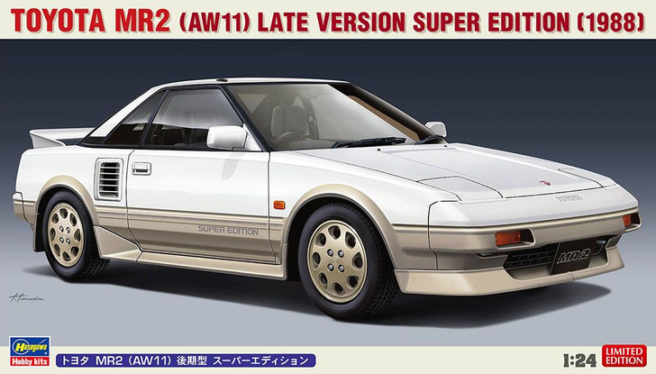 Hasegawa 1/24 Toyota MR2 AW11 Late Type Super Edition Plastic Model