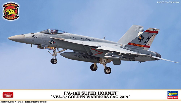 Hasegawa 1/72 F/A-18E Super Hornet VFA-87 Golden Warriors CAG 2019 Plastic Model