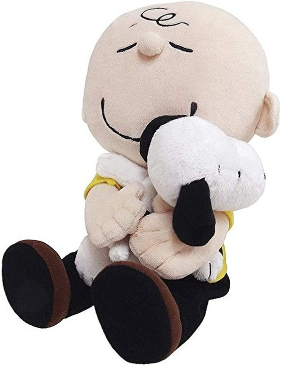 Yoshitoku Snoopy Plush Toy Charlie Brown Hug