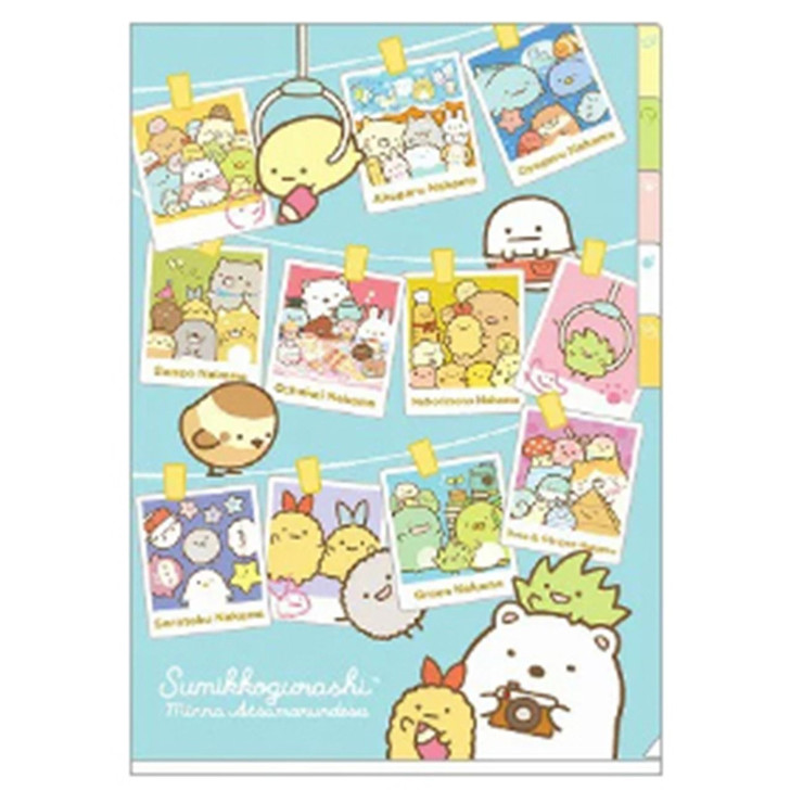 San-x Sumikko Gurashi Index Clear File Folder 5PFA05003