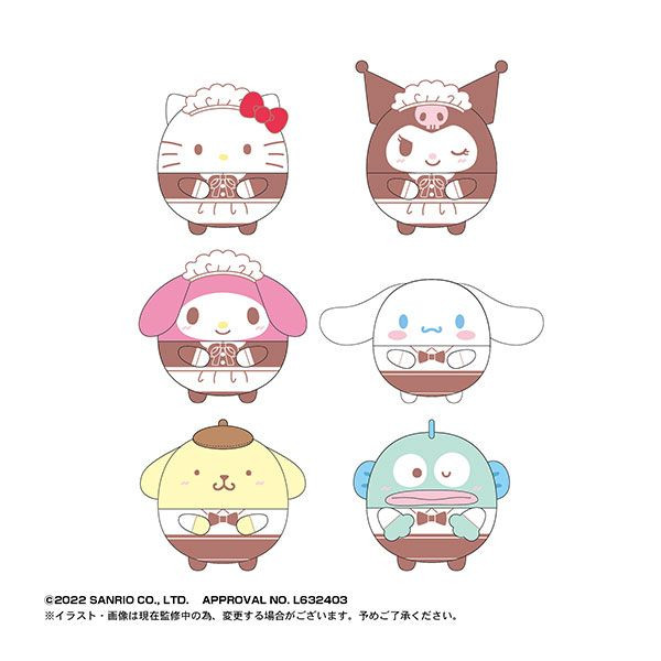 Max Limited Sanrio Characters Fuwakororin Plush Vol.3 6pcs Box