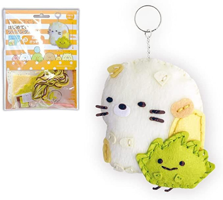 ONOEMAN First Sewing Kit Sumikko Gurashi Neko& Zassou