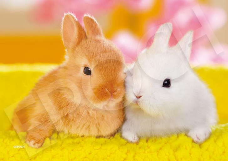 Epoch 03-083 Jigsaw Puzzle Cheek to Cheek Bunnies (108 Pieces)