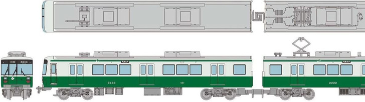 Tomytec Kobe Municipal Subway Seishin/Yamate Line Type 2000 Thank You 2122 Configuration 6 Cars Set (N scale)